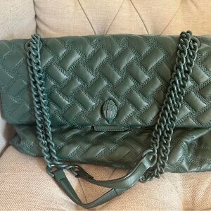 Beautiful Autumn Green Gently used Kurt Geiger XL Kensington bag